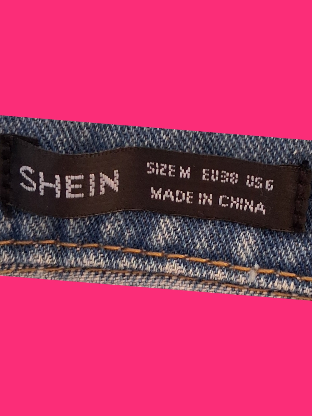 LadiesDenim Graffic Patchback Jacket with Blue Pop-Art Graphic - Not Your Girl M - Picture 3 of 3